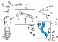 OEM Hyundai Tension Arm Assembly-Front, RH Diagram - 54506-B1500