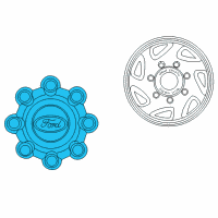 OEM 2001 Ford F-350 Super Duty Wheel Cap Diagram - YC3Z-1130-FA