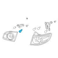 OEM Hyundai Santa Fe Bulb Diagram - 18644-27088-N