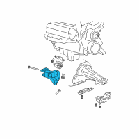 OEM 2004 Dodge Durango Bracket-Engine Mount Diagram - 52855171AA