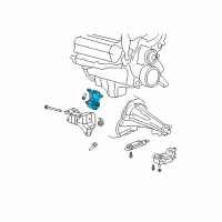 OEM 2006 Dodge Durango INSULATOR-Engine Mount Diagram - 52021632AA