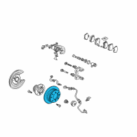 OEM Acura Disk, Rear Brake Drum In Diagram - 42510-SEP-A00