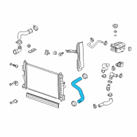 OEM 2013 Chevrolet Cruze Upper Hose Diagram - 95971214