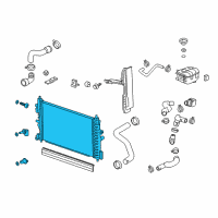 OEM 2015 Chevrolet Cruze Radiator Diagram - 13330390