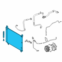 OEM 2019 Lexus RC F CONDENSER Assembly Diagram - 88460-24120