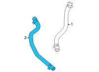 OEM 2022 Kia Carnival Hose Assembly-Radiator, L Diagram - 25415L0030