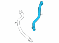 OEM 2022 Kia Carnival Hose Assembly-Radiator, U Diagram - 25414L0030