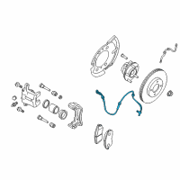 OEM 2015 Nissan Juke Sensor Assembly-Anti SKID, Front Diagram - 47910-1KA0A