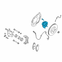 OEM Nissan Hub Assembly-Road Wheel Front Diagram - 40202-5SK0A