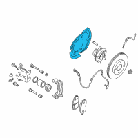 OEM Nissan Rogue Plate-BAFFLE Diagram - 41151-JU00A