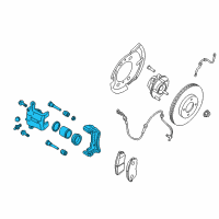 OEM 2014 Nissan Juke CALIPER Assembly-Front RH, W/O Pads Or SHIMS Diagram - 41001-JN00A