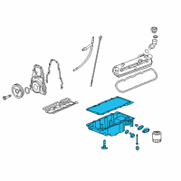 OEM Chevrolet Impala Pan Asm-Oil Diagram - 12616129