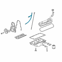 OEM 2008 Chevrolet Impala Tube Asm-Oil Level Indicator Diagram - 12569046