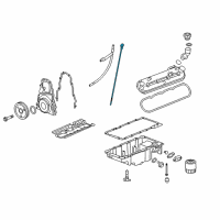 OEM 2005 Pontiac Grand Prix Indicator Asm-Oil Level Diagram - 12569045