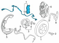 OEM Cadillac CT4 Brake Pads Diagram - 84880652