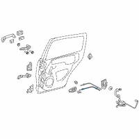 OEM 2012 Toyota Yaris Lock Cable Diagram - 69730-52170