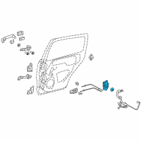 OEM 2013 Toyota Yaris Lock Assembly Diagram - 69050-52190