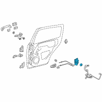 OEM 2010 Toyota Yaris Lock Assembly Diagram - 69050-52190