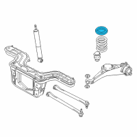 OEM 2006 Mercury Mariner Spring Upper Seat Diagram - YL8Z-5A565-AA