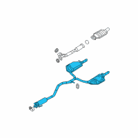 OEM 2007 Ford Fusion Muffler & Pipe Diagram - 6E5Z-5230-BA