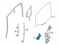 OEM 2020 Nissan Versa Motor Assy-Regulator, RH Diagram - 80730-5EF1A