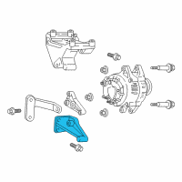 OEM Jeep Grand Cherokee Alternator Bracket Diagram - 53007606