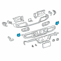 OEM Jeep Reflector-Rear Bumper Diagram - 68338393AA