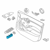 OEM 2018 Jeep Renegade Switch-Power Window Diagram - 5VH83LXHAA