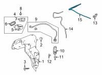 OEM 2022 Acura TLX Tube Assembly (4X7X790) Diagram - 76840-TGV-A01