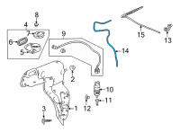 OEM 2022 Acura TLX TUBE (4X7X640) Diagram - 76868-TGV-A01
