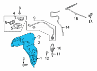 OEM 2022 Acura TLX TANK, WASHER (2.5L) Diagram - 76850-TGV-A01