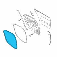 OEM Ford Police Responder Hybrid Weatherstrip On Body Diagram - GS7Z-54253A10-A