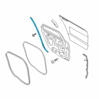 OEM 2016 Ford Fusion Rear Weatherstrip Diagram - DS7Z-5428124-A