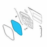 OEM 2014 Ford Fusion Door Weatherstrip Diagram - DS7Z-5425325-F