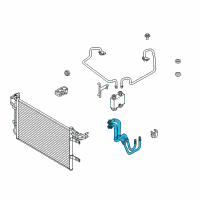 OEM Lincoln Cooler Pipe Diagram - AG1Z-7R081-F