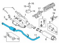 OEM 2020 Ford Transit-150 EXTENSION - EXHAUST PIPE Diagram - LK4Z-5202-F