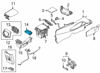 OEM Hyundai LOCK ASSY-ARMREST Diagram - 84663-N9100-NNB