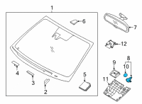 OEM Hyundai Module & Sensor Assembly-Rain Diagram - 96000-L1000