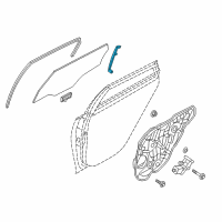 OEM 2020 Kia Optima Run&Channel-Rear Door De Diagram - 83535D4000