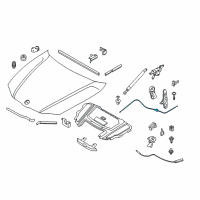OEM BMW 325i Rear Bowden Cable Diagram - 51-23-7-060-529