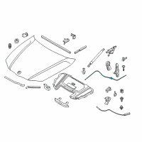 OEM 2006 BMW 330xi Rear Bowden Cable Diagram - 51-23-7-060-529
