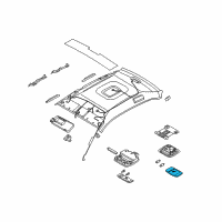 OEM 2003 Hyundai Santa Fe Lens-Room Lamp Diagram - 92812-39010