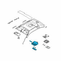 OEM 2007 Kia Amanti Lamp Assembly-S/GLASS Overhead Diagram - 928303F02229