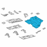 OEM 2018 Toyota Prius C Floor Pan Diagram - 5821152912