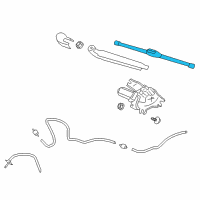 OEM 2019 Hyundai Santa Fe Blade Assembly-Wiper, Rear Diagram - C5H09-AK012-R