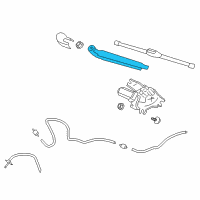 OEM 2020 Hyundai Santa Fe Rear Wiper Arm Assembly Diagram - 98811-G3000