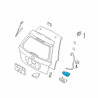 OEM Ford Freestyle Latch Diagram - 6L1Z-7843150-AA