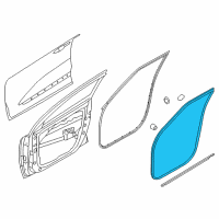 OEM 2022 Kia Niro EV WEATHERSTRIP-Front Door Body Side Diagram - 82110G5000