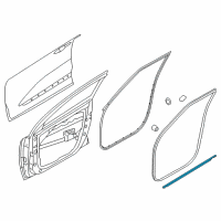 OEM 2022 Kia Niro EV WEATHERSTRIP Assembly-Front Door Belt Diagram - 82210G5000