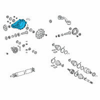OEM Toyota Sequoia Differential Case Diagram - 41111-34061